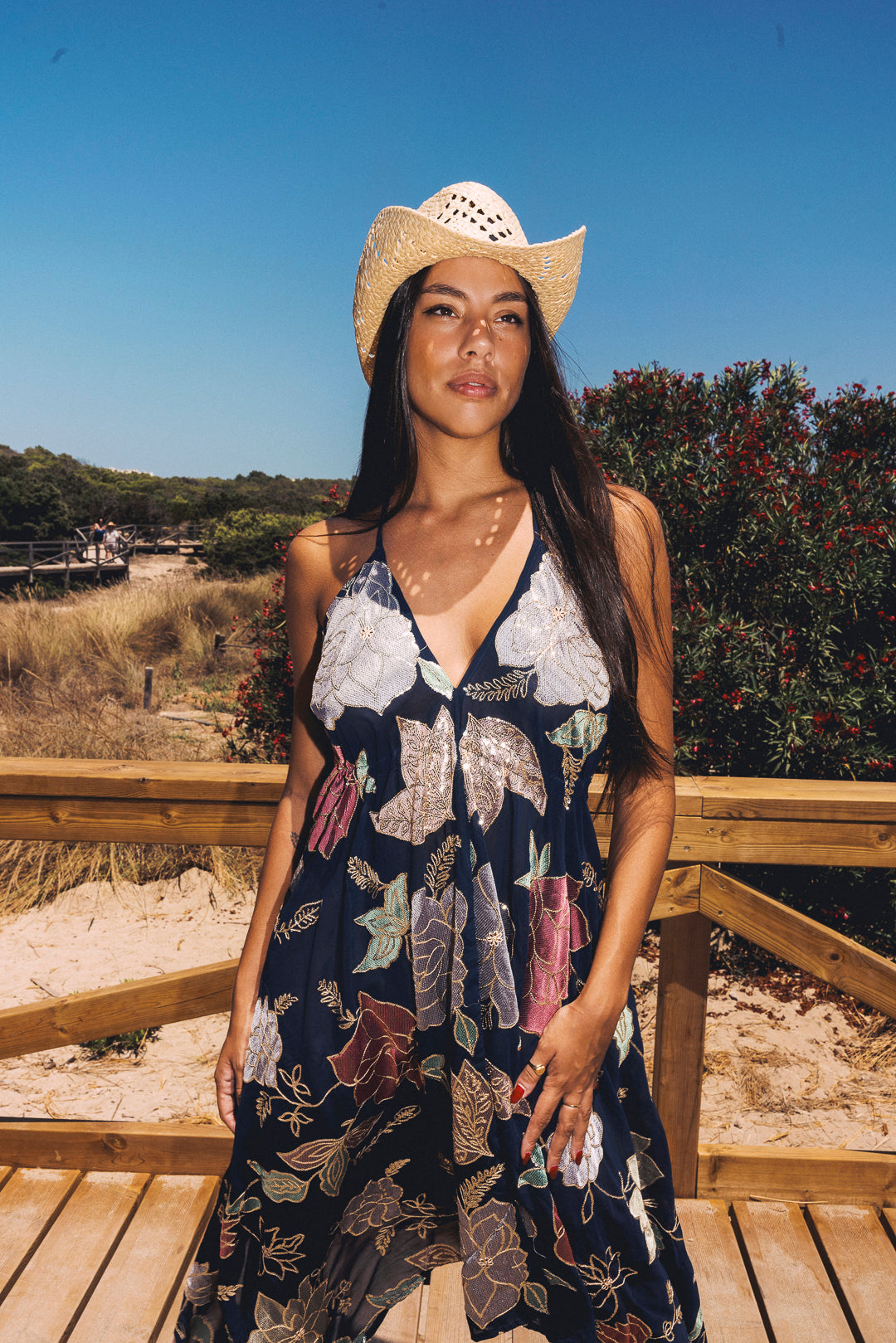 Ariella Maxi Dress — Navy