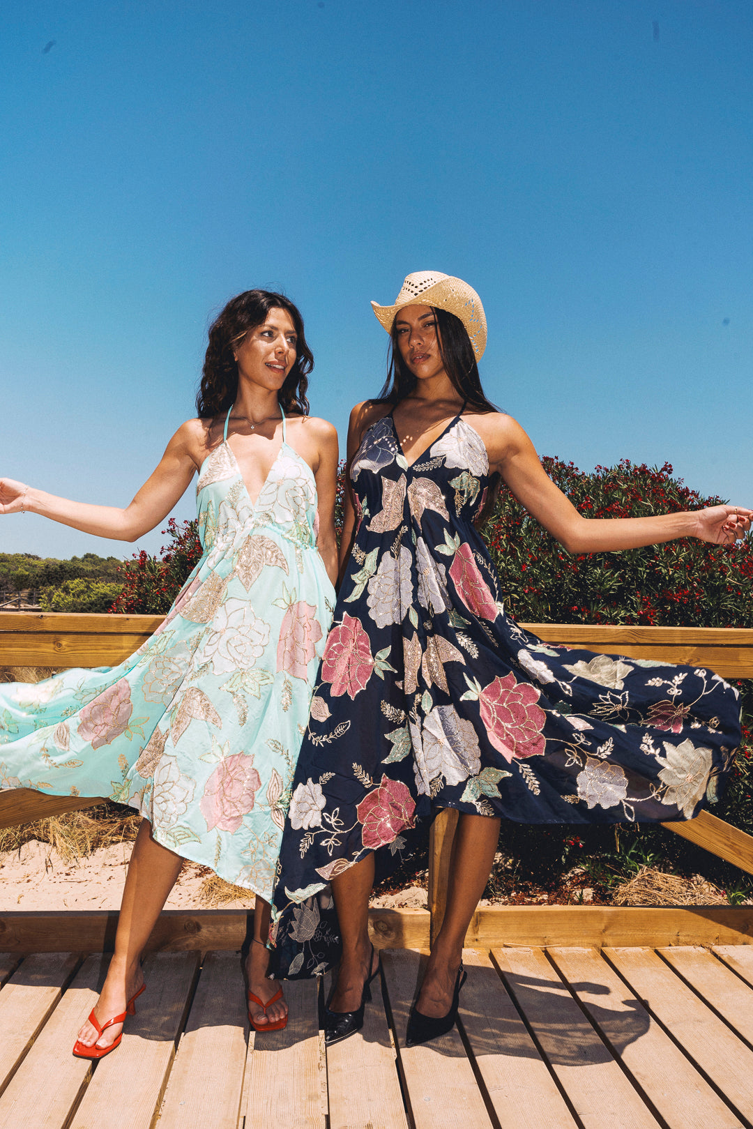 Ariella Maxi Dress — Turquoise