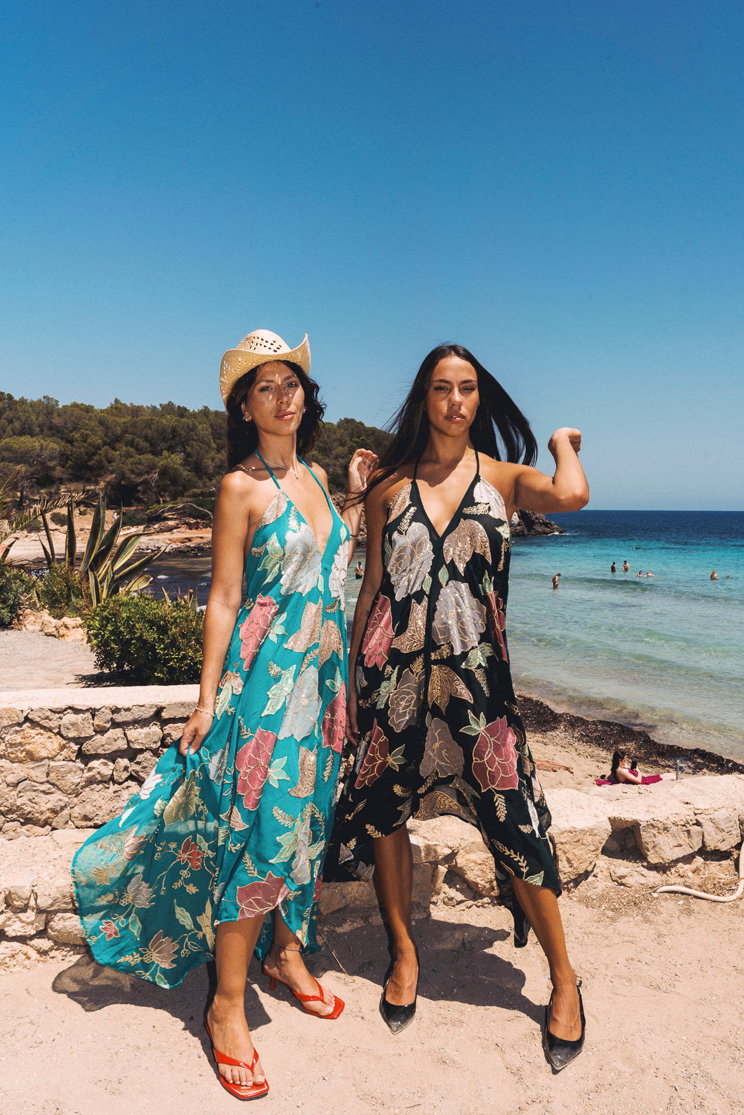 Ariella Maxi Dress — Bright Teal