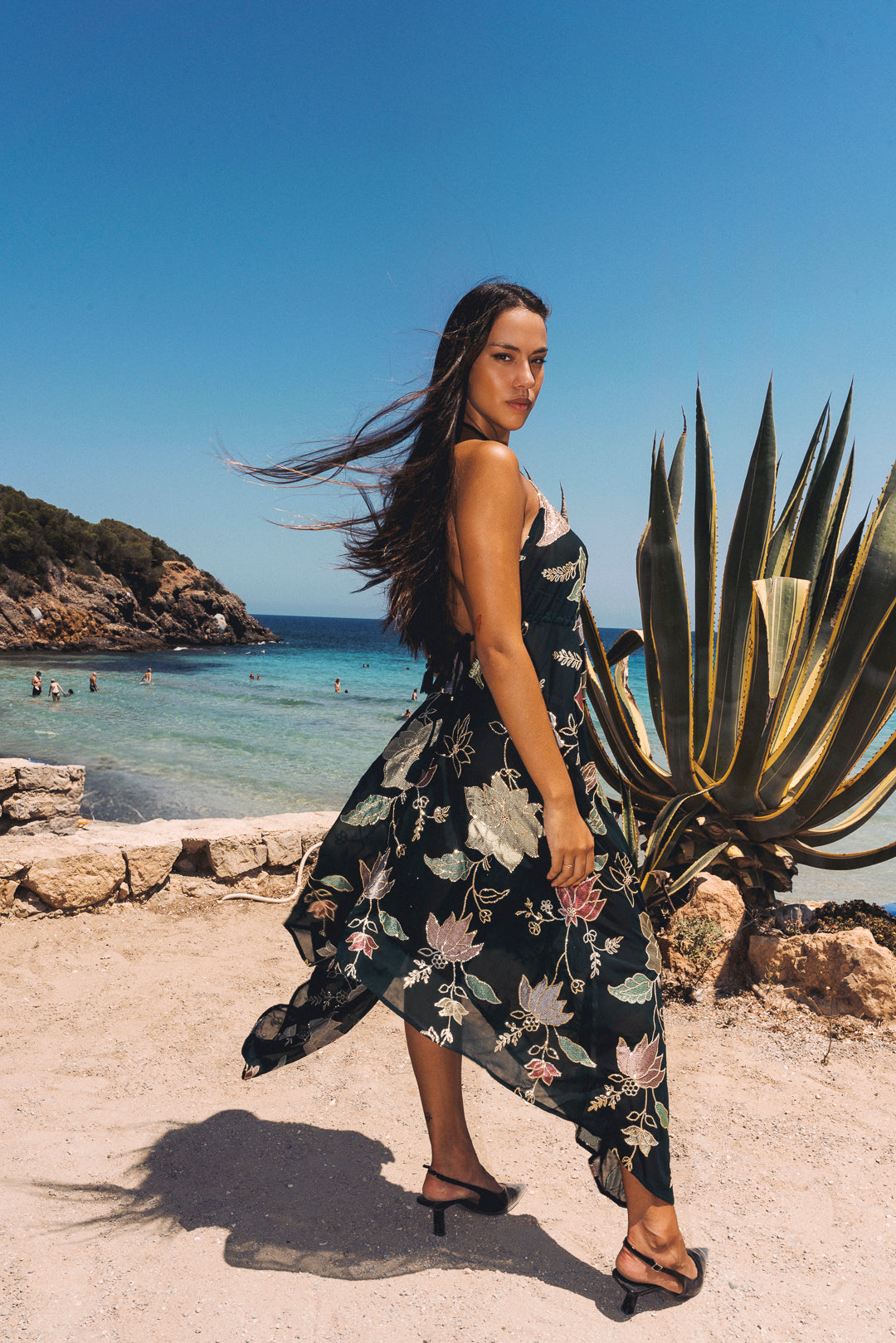 Ariella Maxi Dress — Dark forest