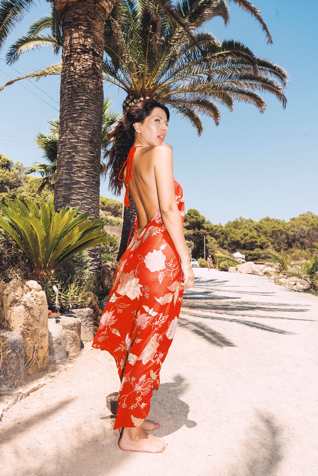 Ariella Maxi Dress — Scarlet Red