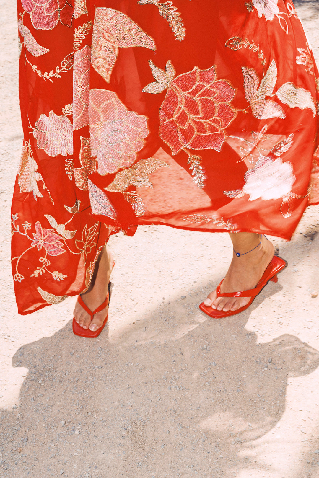Ariella Maxi Dress — Scarlet Red