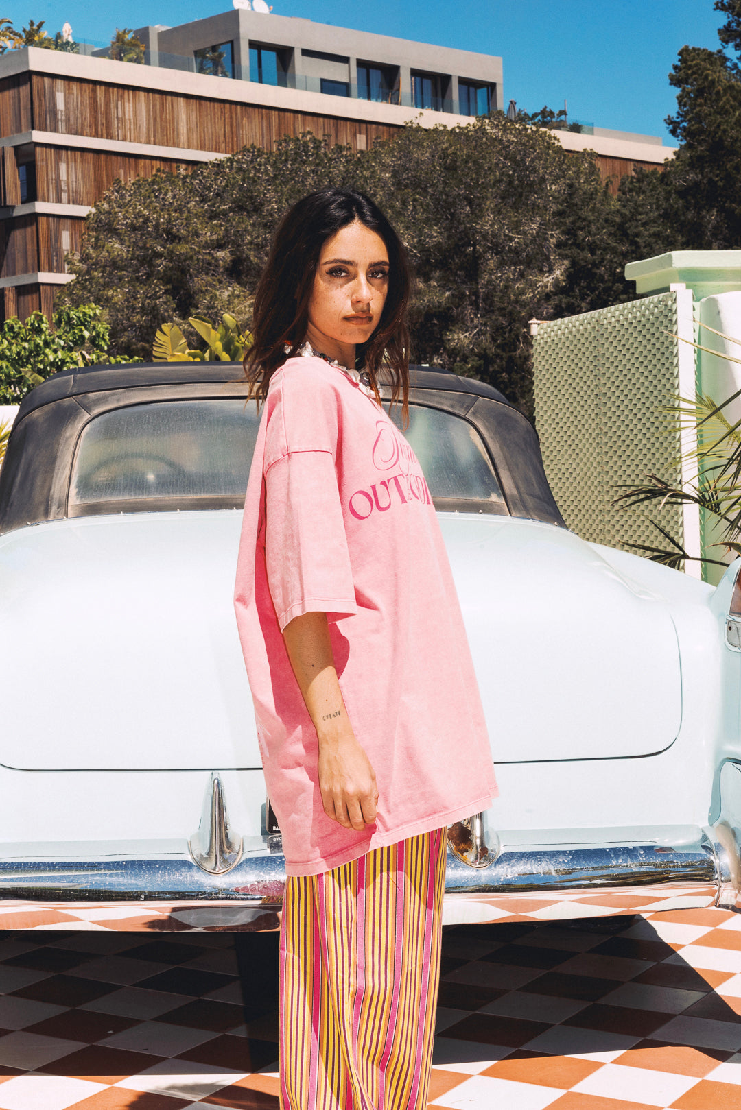 Cabana Stripe Pants - Yellow and Pink