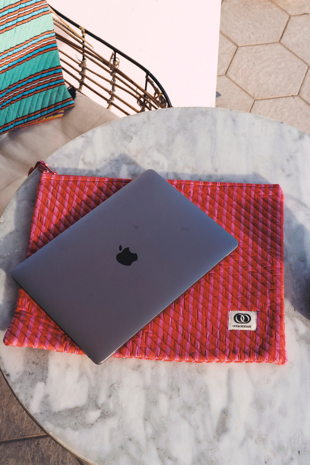 Laptop Case - pink Stripe