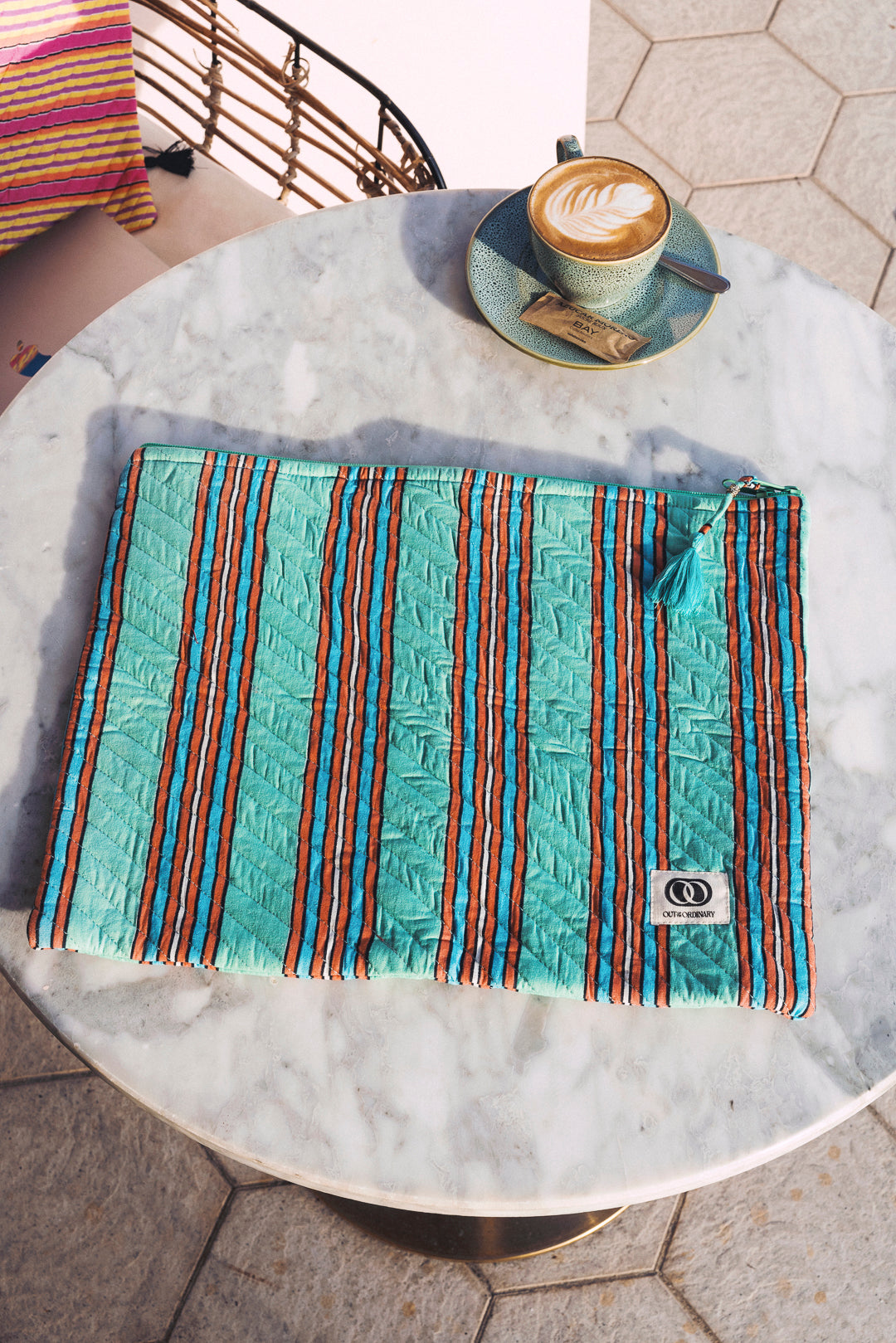 Laptop Case - Teal Stripe