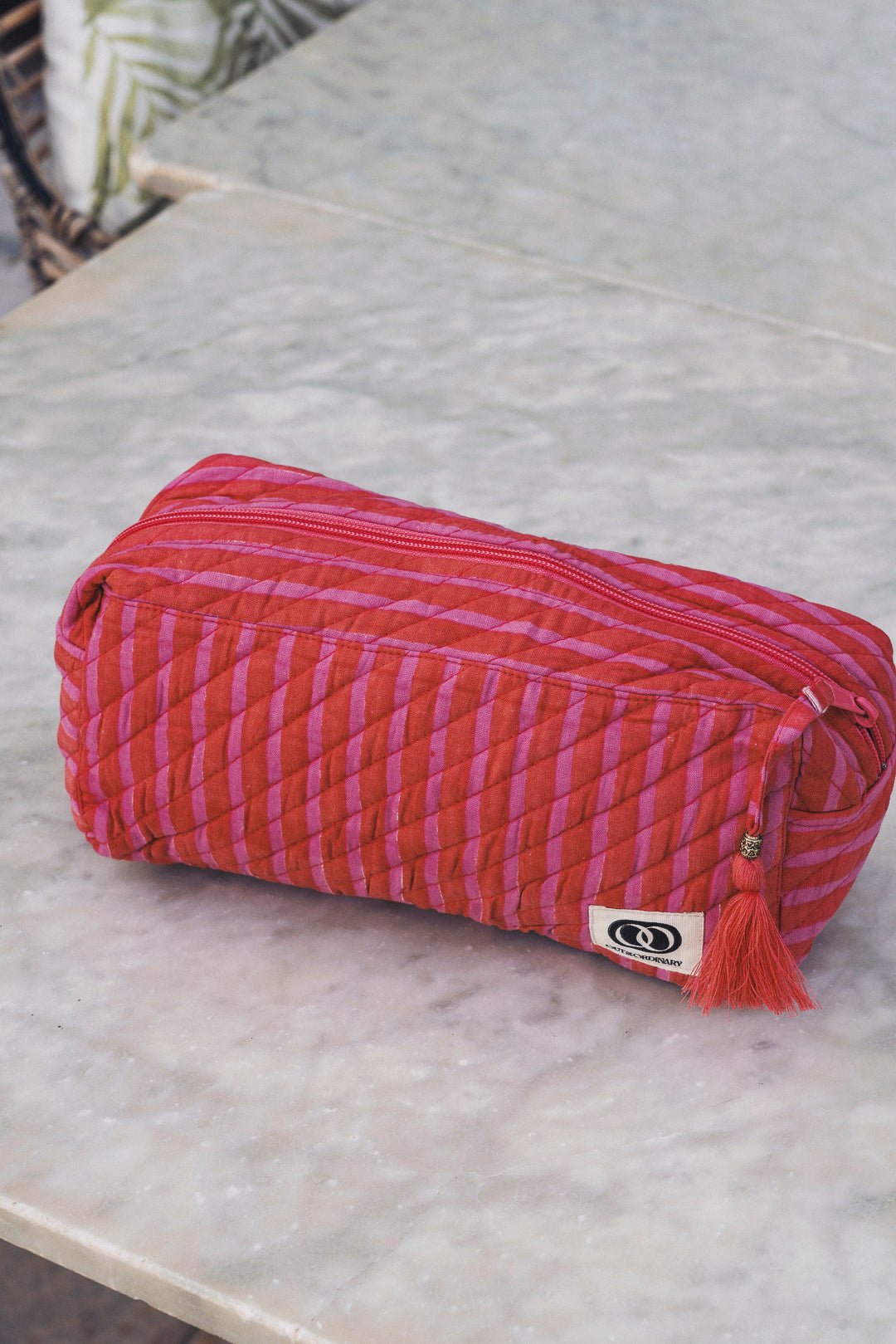 Makeup Case - pink Stripe