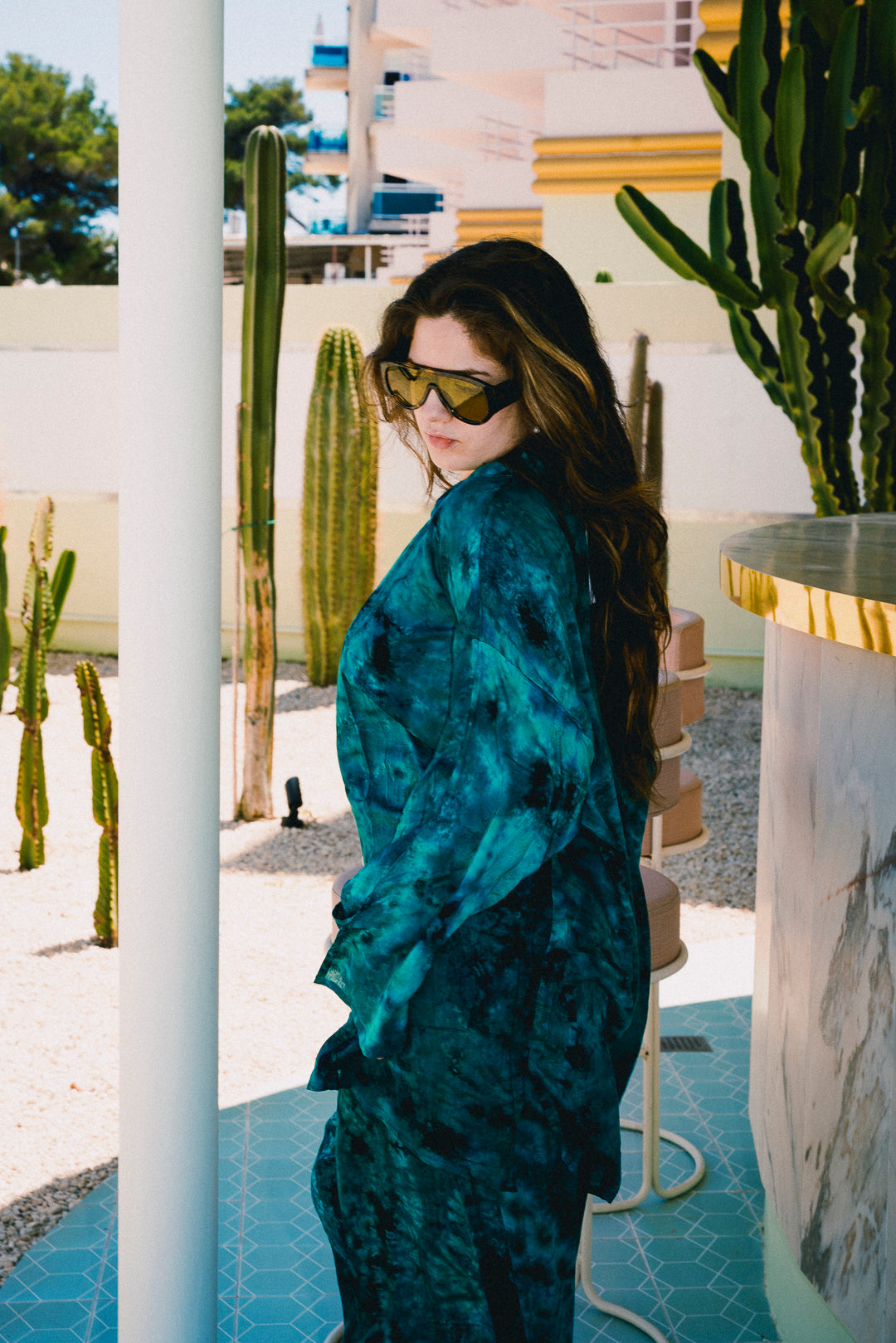 'MERA ' LOUNGE SET Trousers - Teal