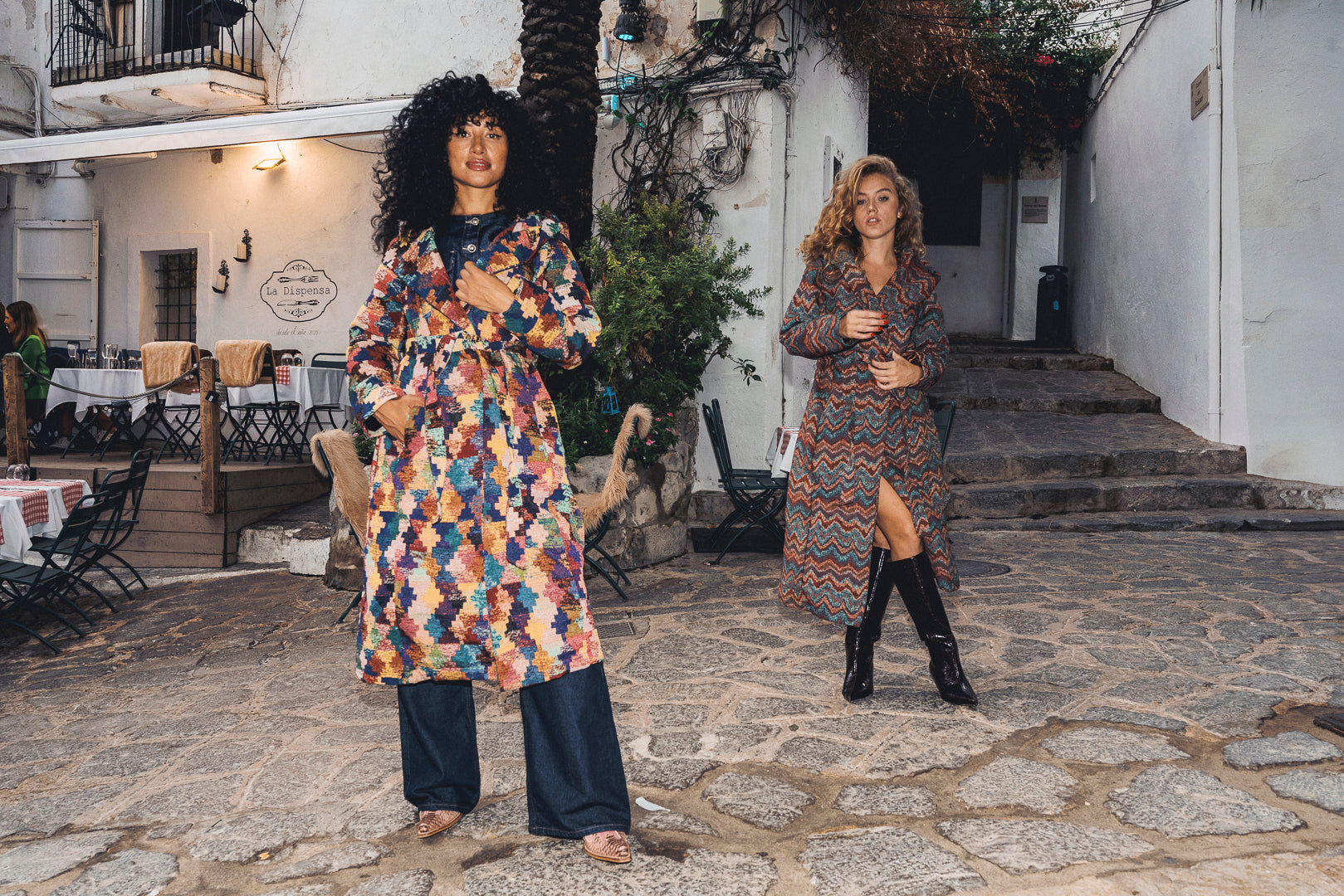 AZTI Woven Long Coat- Wave