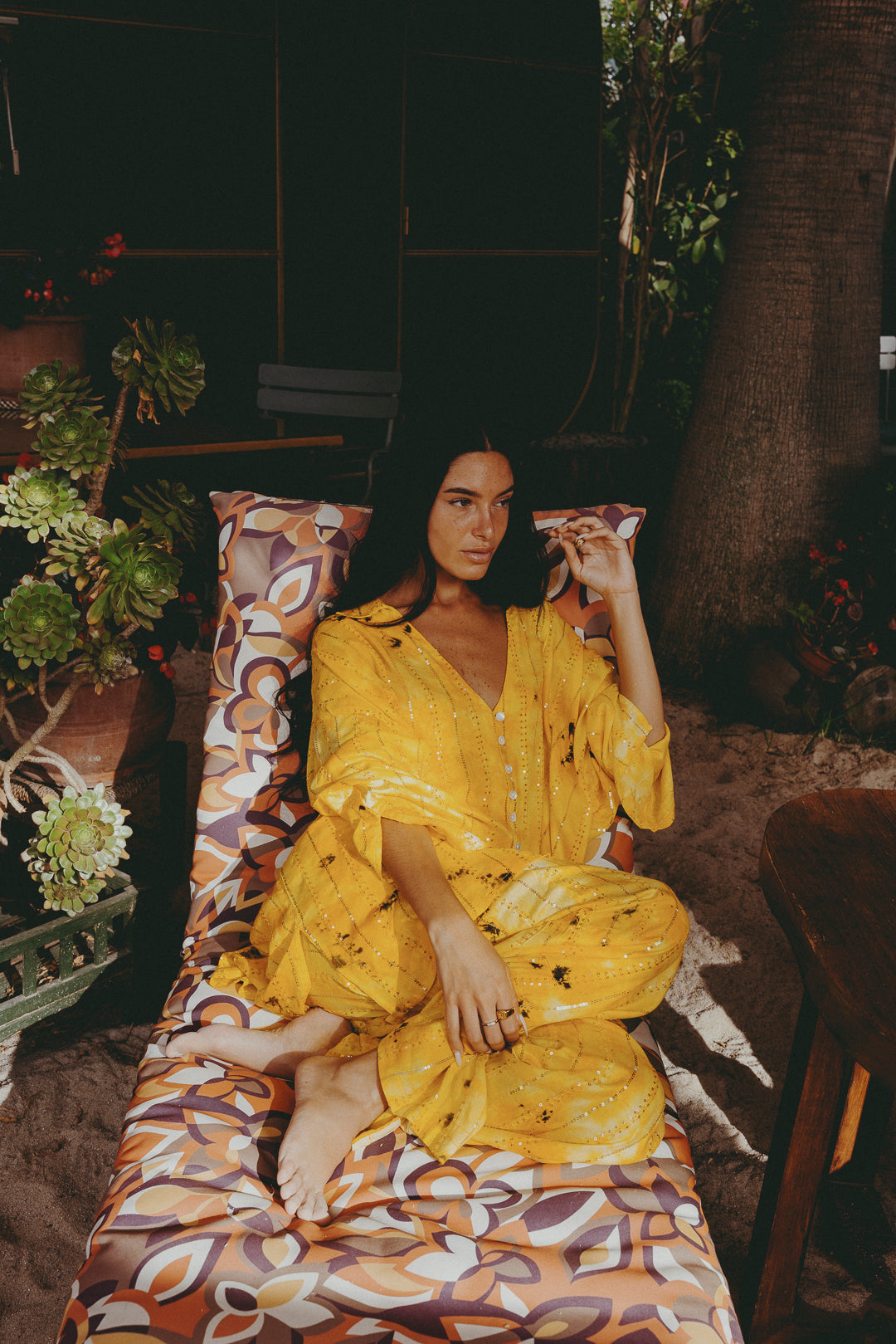 'Soleil ' LOUNGE SET Shirt - Yellow
