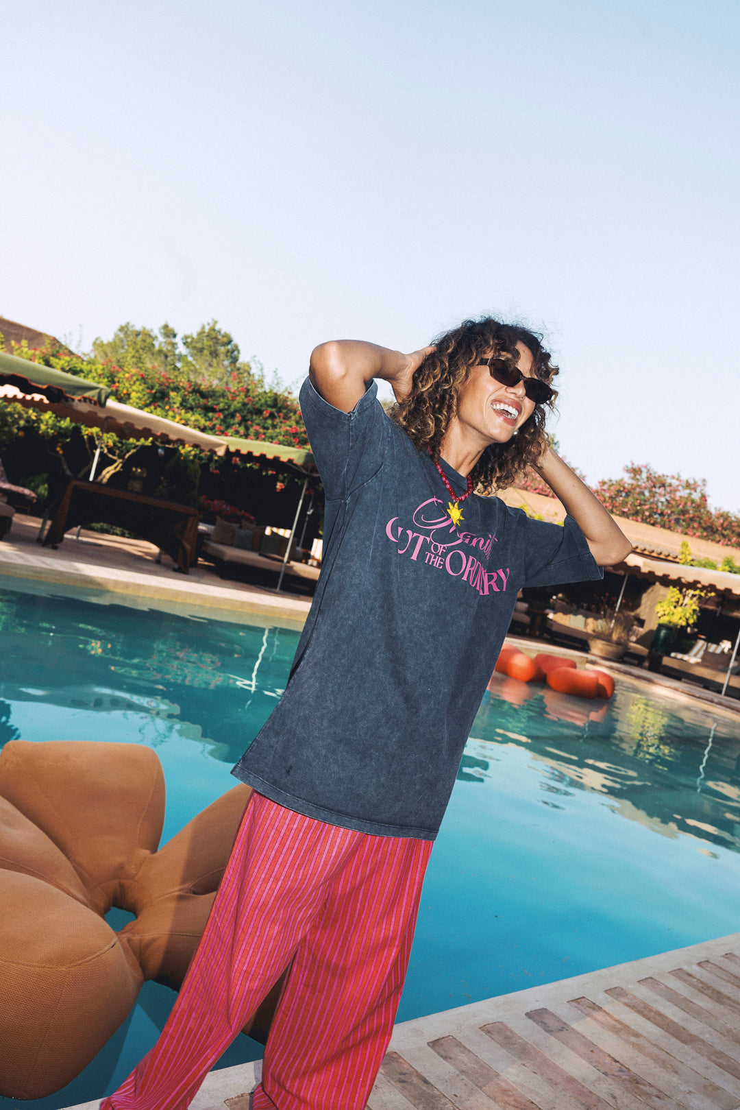 Cabana Stripe Pants - Pink