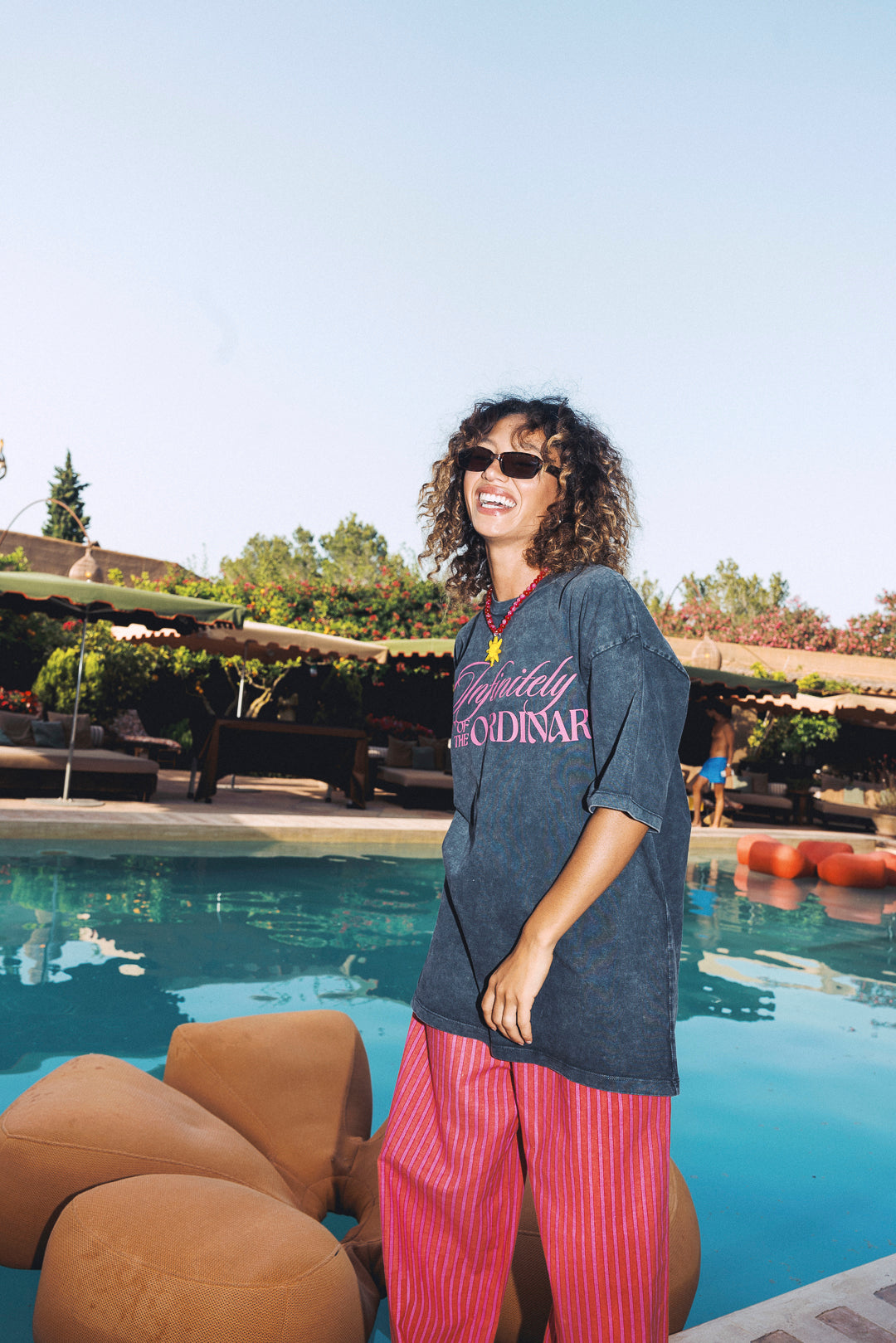 Cabana Stripe Pants - Pink