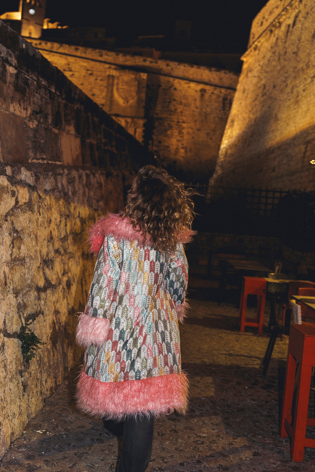 The royal Embroiderd Duchess coat - Baby Blue