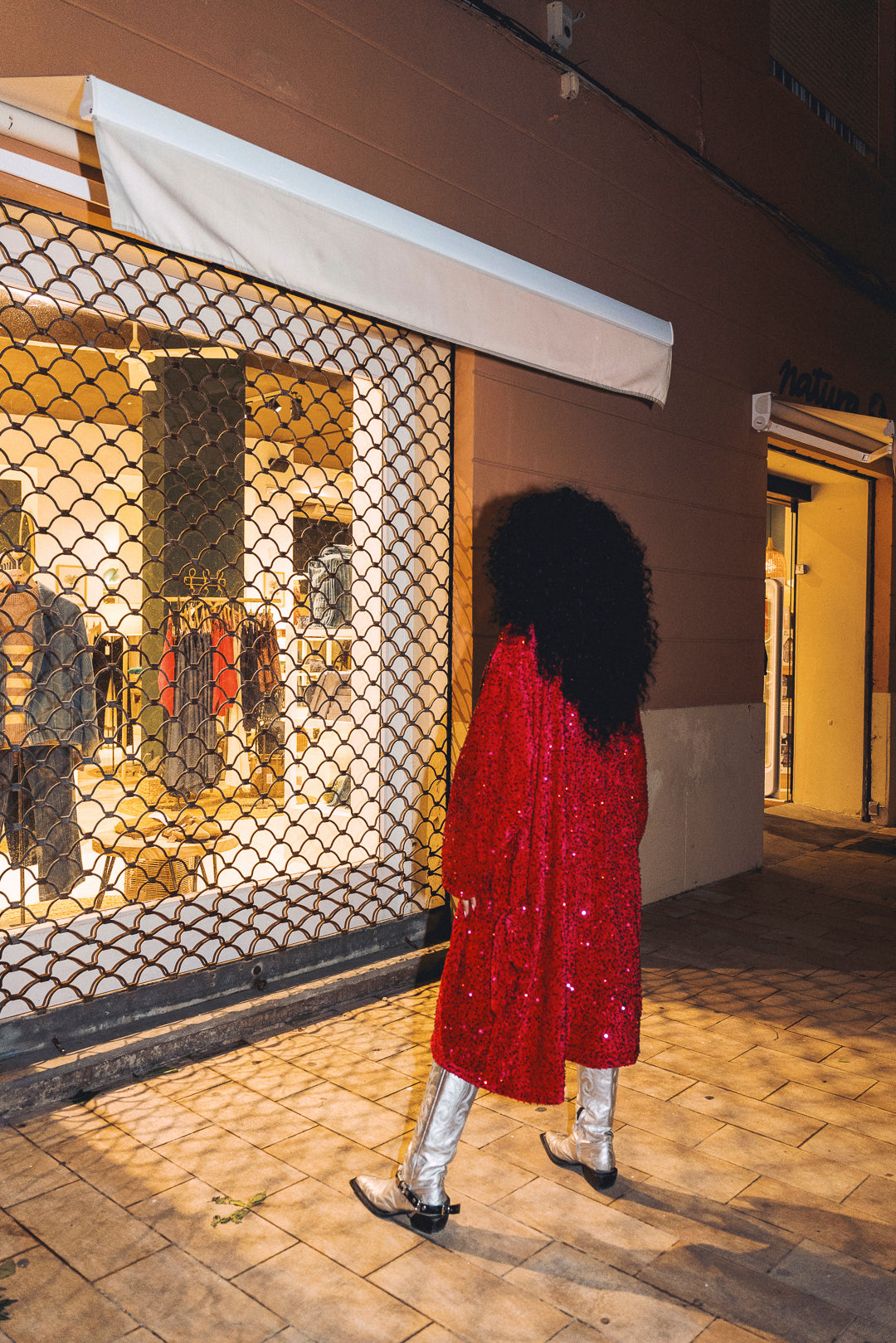 LUMINA Sequin Duster – Hot Pink