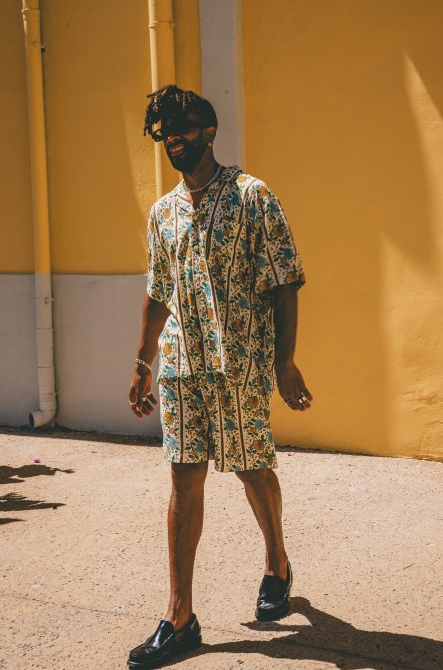Mens Shirt In Vintage Print
