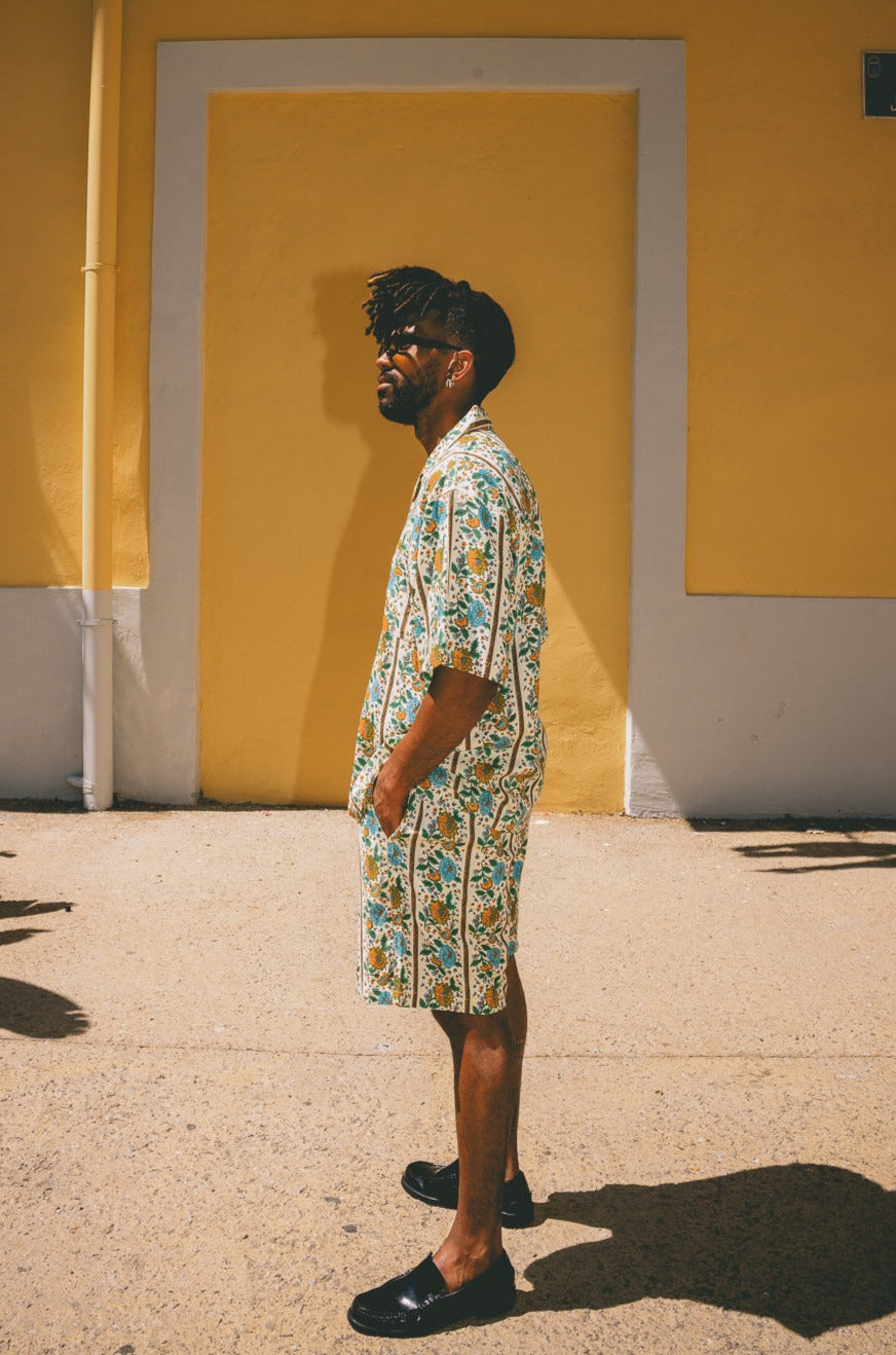 Mens Shorts in Vintage Print
