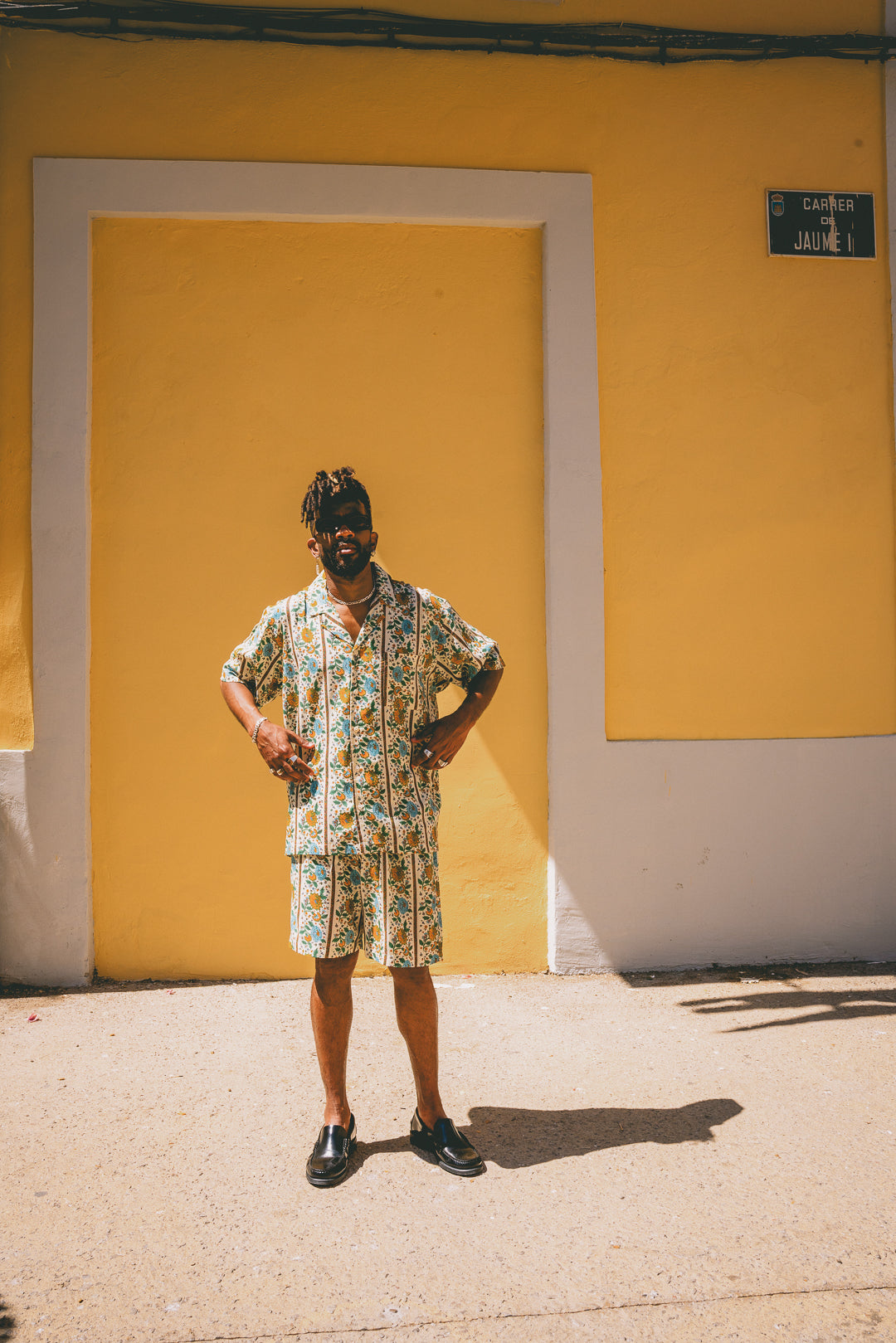 Mens Shirt In Vintage Print