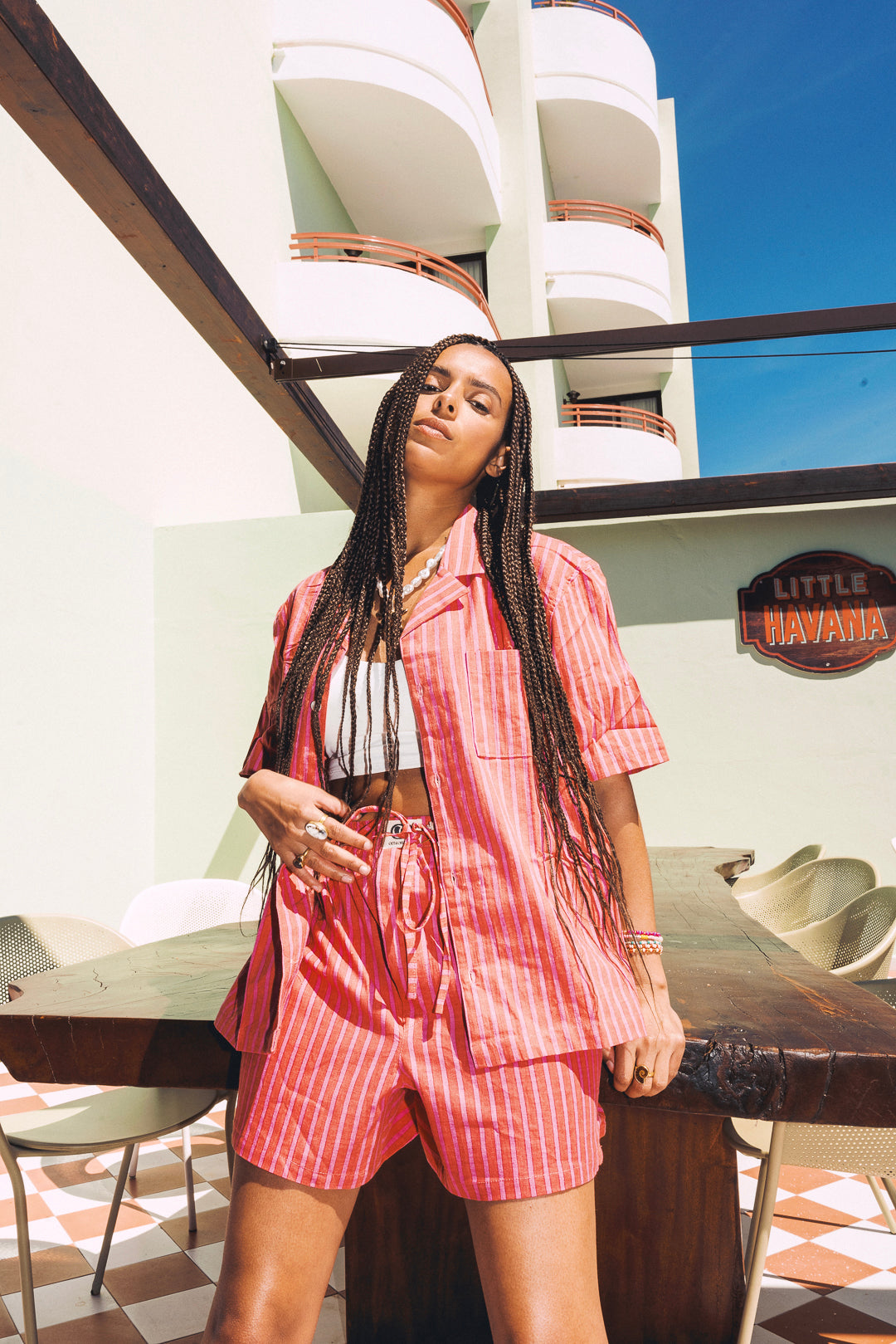 Sunstripe boxer shorts - Pink