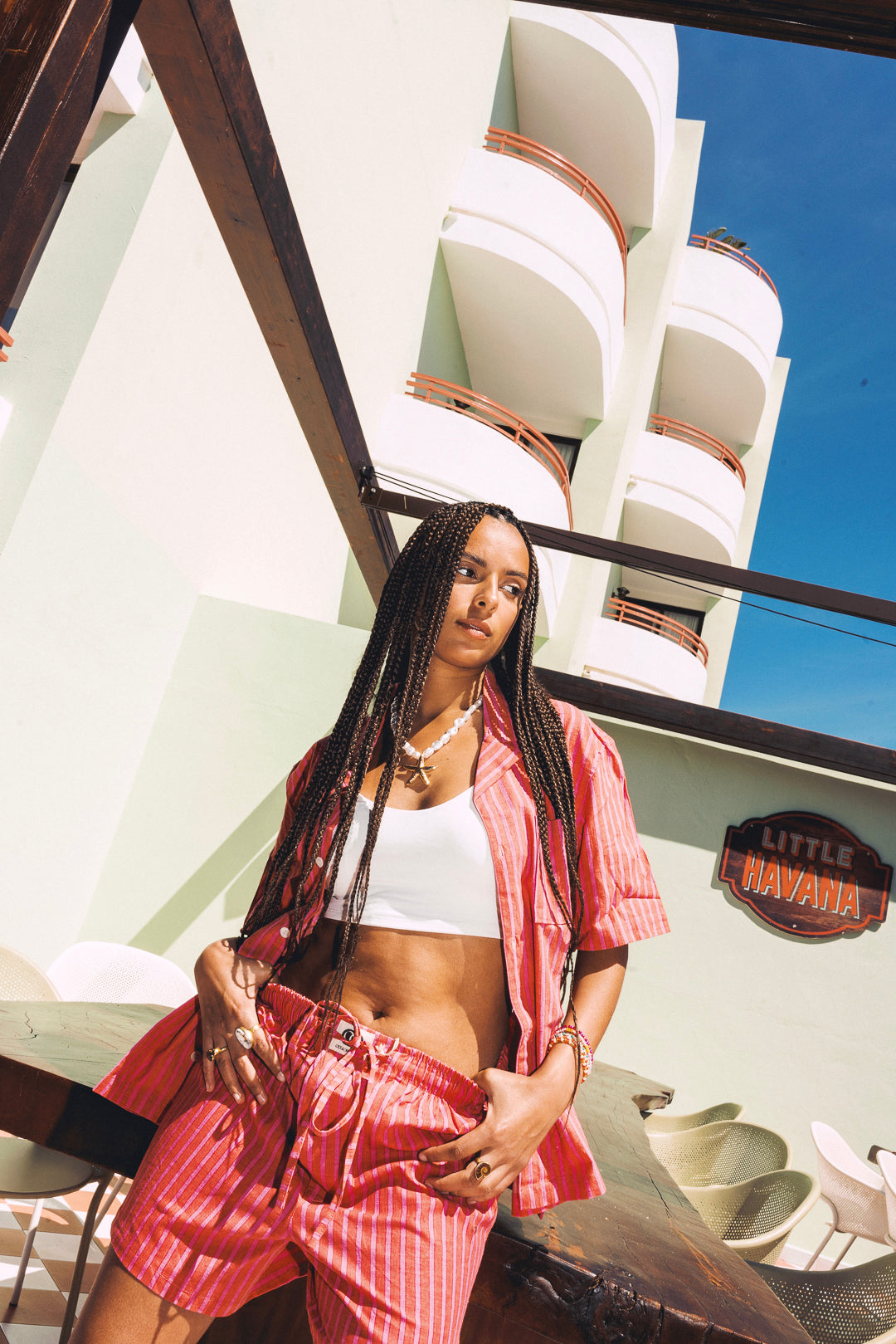 Sunstripe boxer shorts - Pink