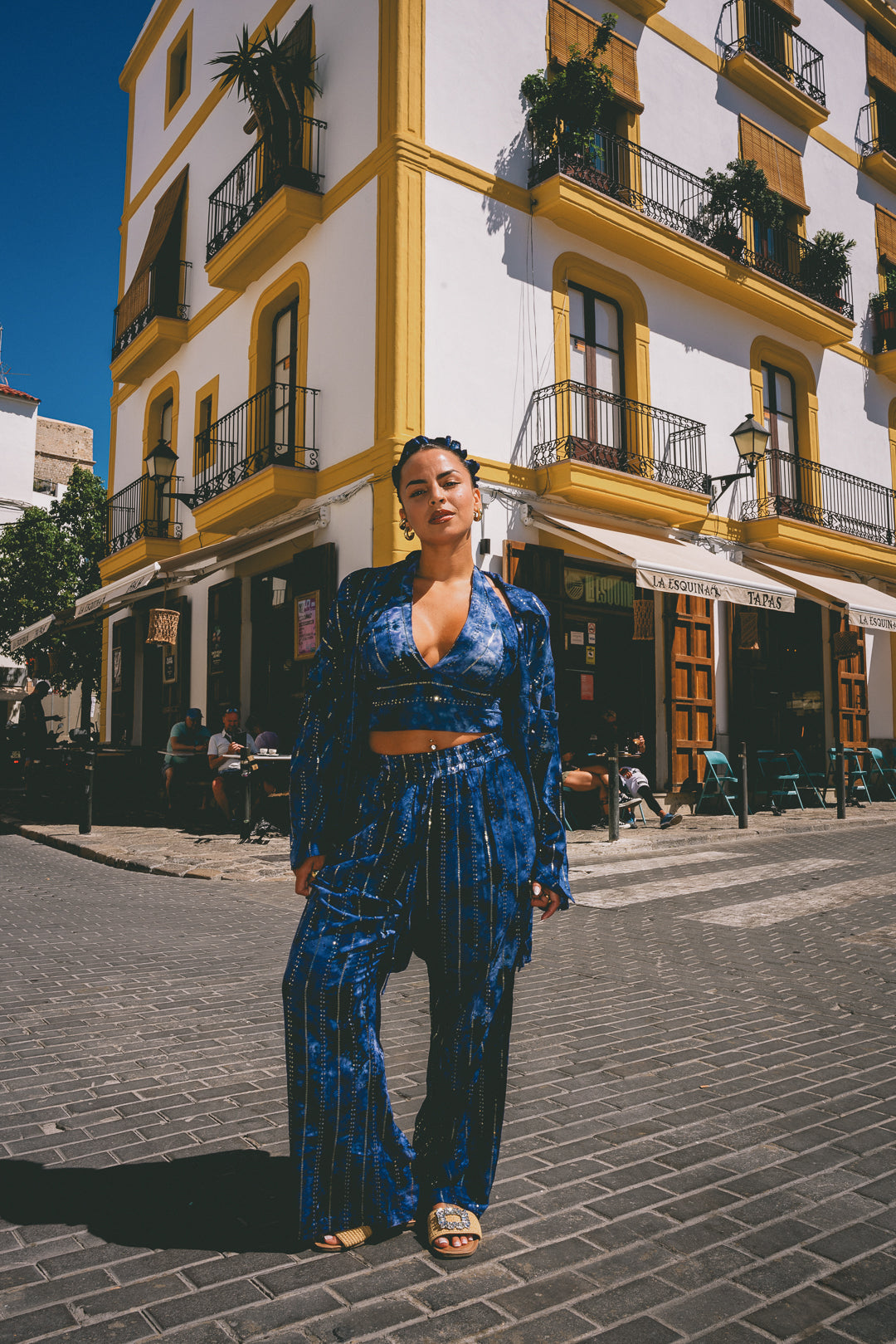 'Atlantis'  LOUNGE SET Trousers -  Midnight Blue