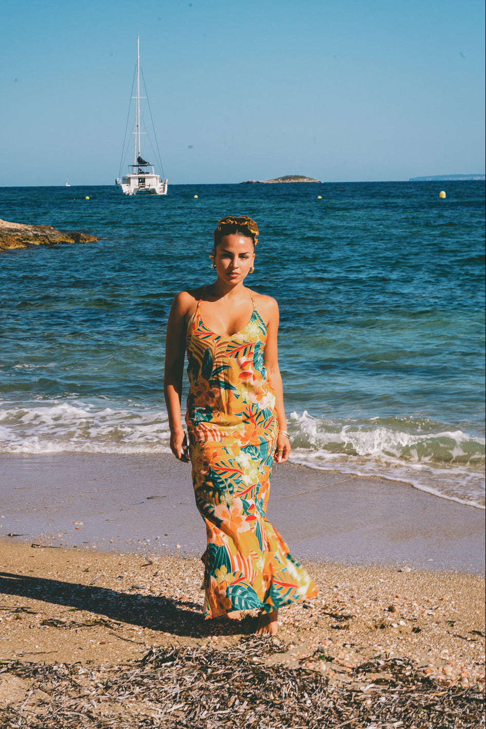 Wylder Wise Dress - Tropical green