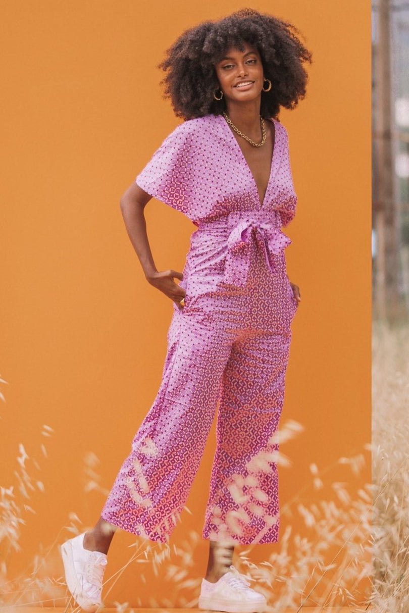TINA Pink Ankle Length Jumpsuit