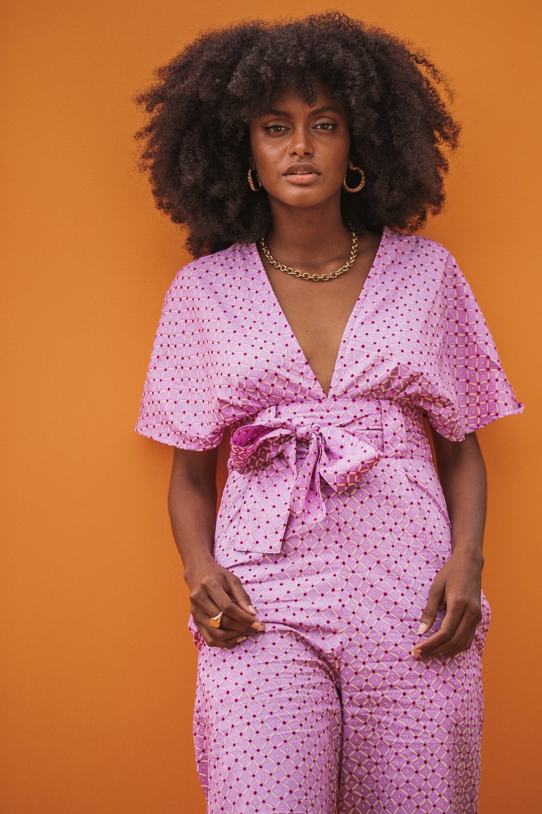 TINA Pink Ankle Length Jumpsuit