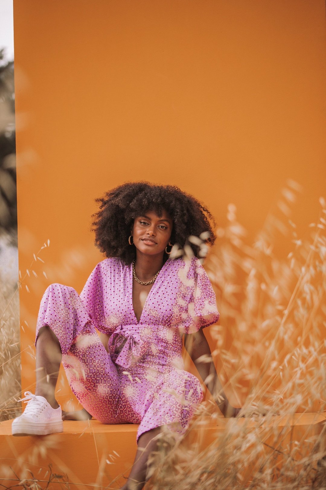 TINA Pink Ankle Length Jumpsuit