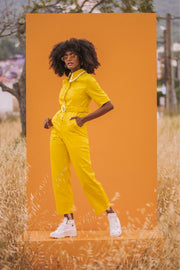 HEIDI Retro Jumpsuit- Yellow