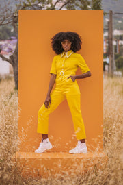 HEIDI Retro Jumpsuit- Yellow
