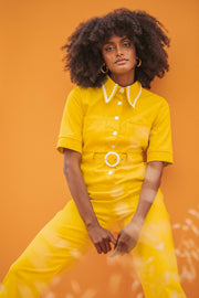 HEIDI Retro Jumpsuit- Yellow