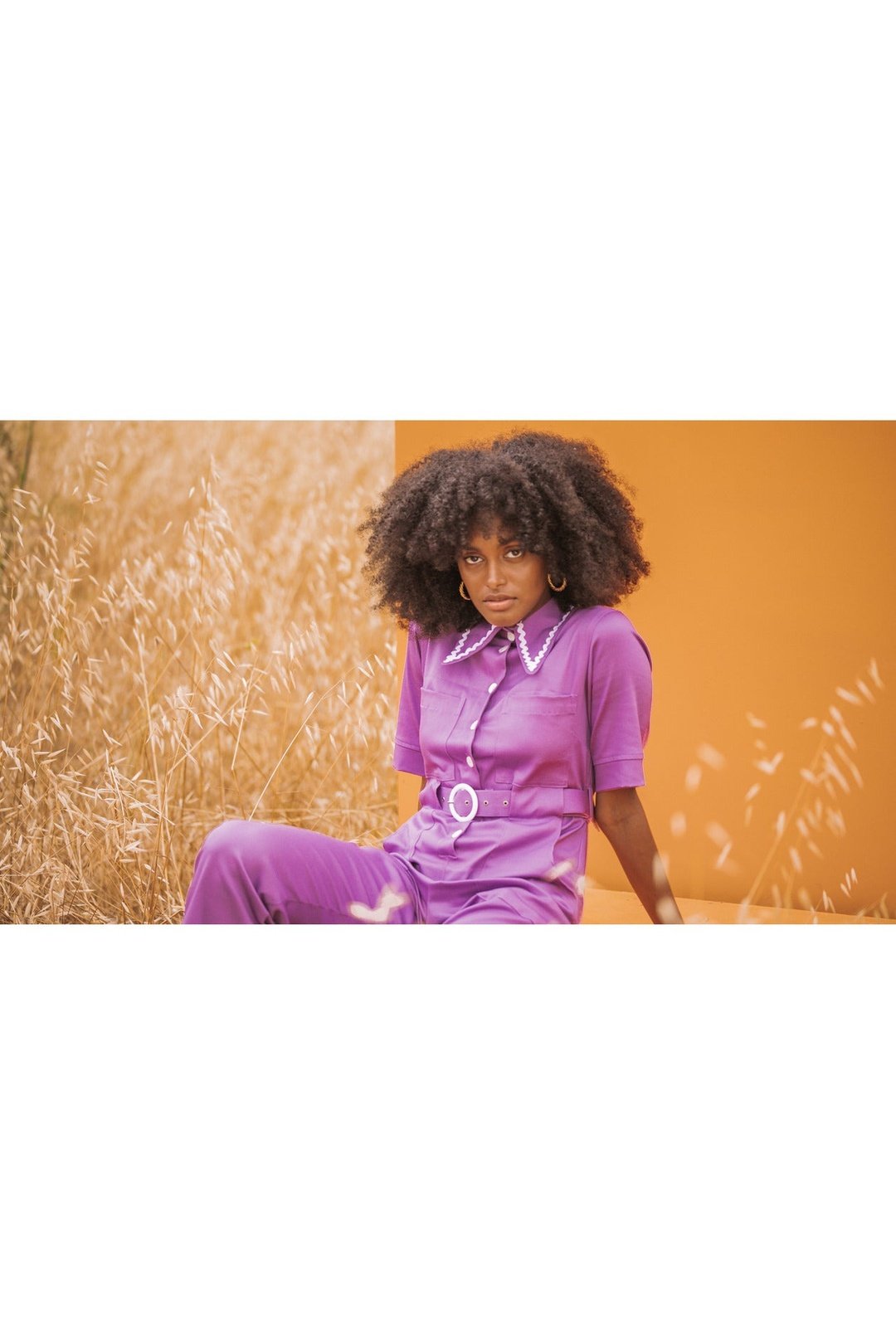 HEIDI Retro Jumpsuit - Purple