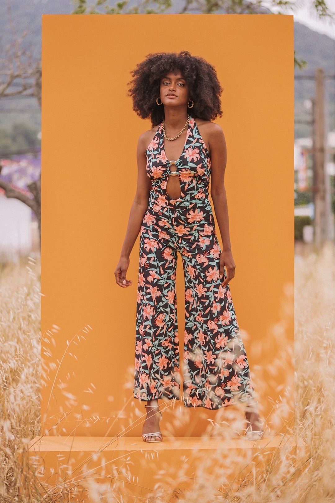 LARA Jumpsuit - Tropical Floral