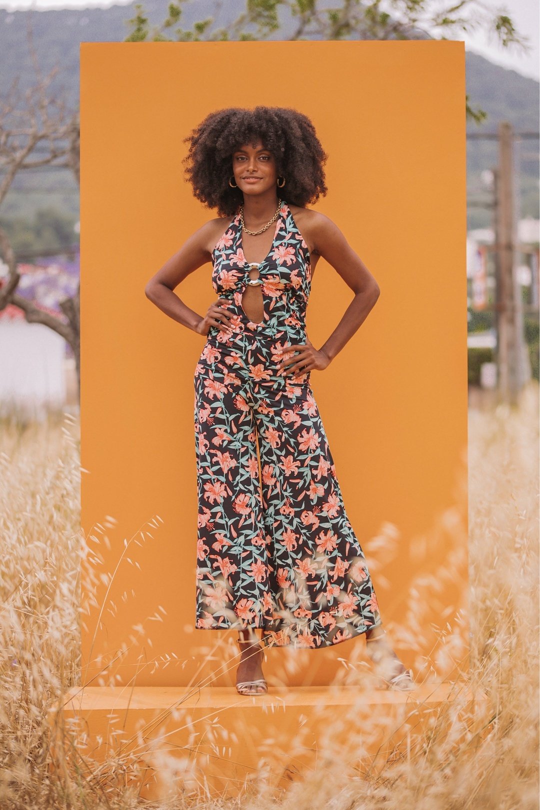 LARA Jumpsuit - Tropical Floral