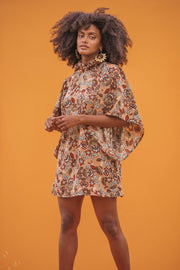 ETA High Neck 70s Mini Dress