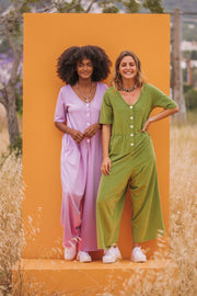 SUZY SLOUCHY Jersey Jumpsuit - Green