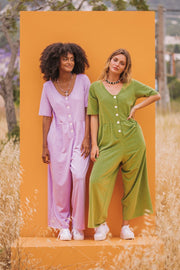 SUZY SLOUCHY Jersey Jumpsuit - Green