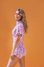 FIFI Playsuit- Pink Floral