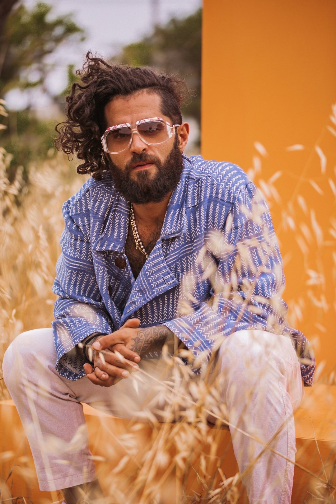 'BILLY' Woven double breasted mens Jacket