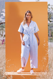 MILLY Jumpsuit - Blue Gingham check