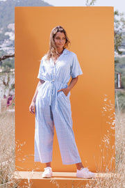 MILLY Jumpsuit - Blue Gingham check