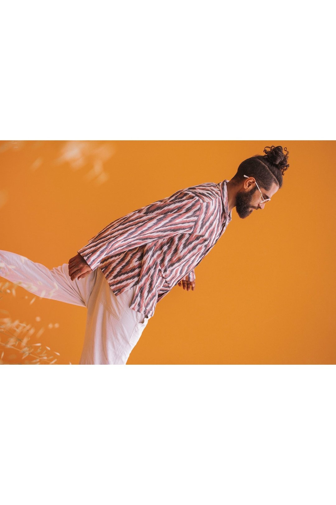 CHARLIE Zig Zag Woven Double Breasted Jacket