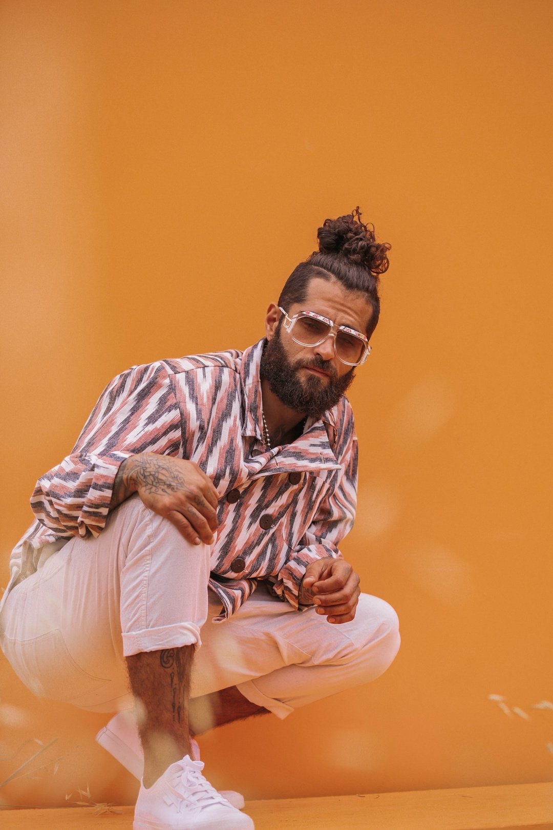 CHARLIE Zig Zag Woven Double Breasted Jacket