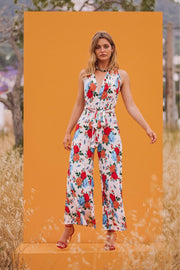 CREAM & ROSES Print Multiway Wrap Jumpsuit