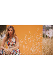 CREAM & ROSES Print Multiway Wrap Jumpsuit