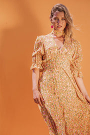 GEMI Collar Dress - Yellow