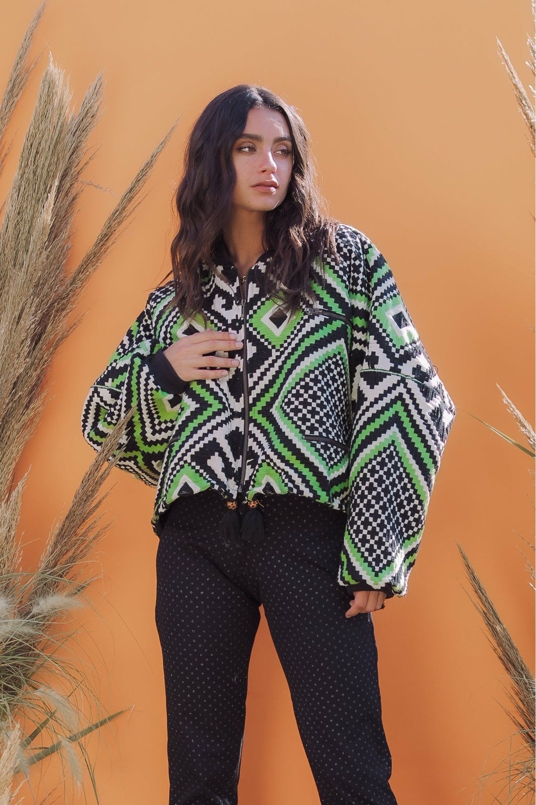 DION Bomber - Green and  Black