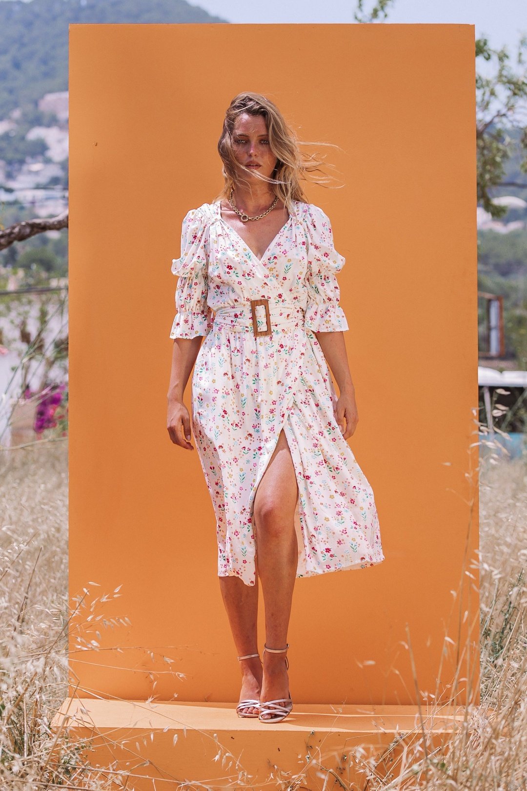 ELENIE Dress White Floral