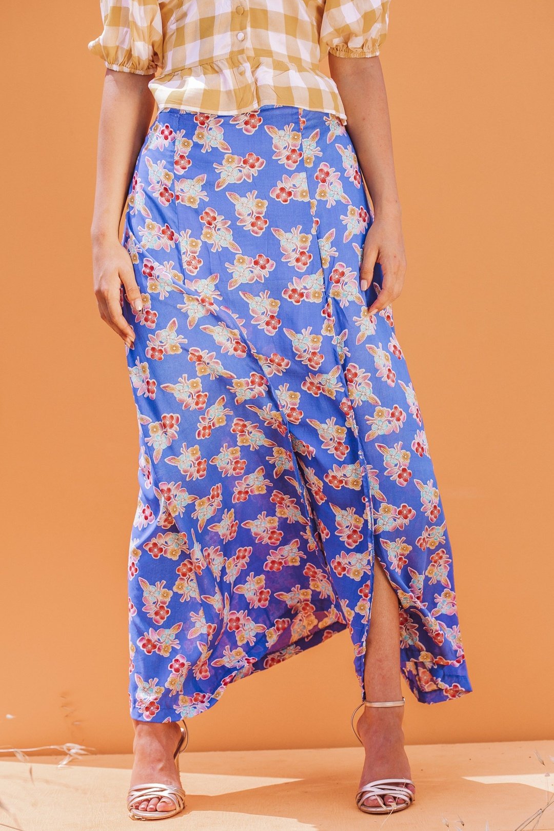 BLOOM Floral Maxi Split Skirt