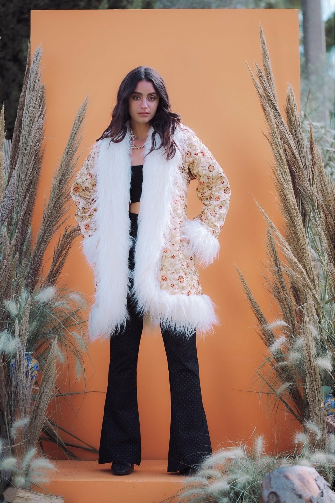 ROSA Cream Afghan Coat