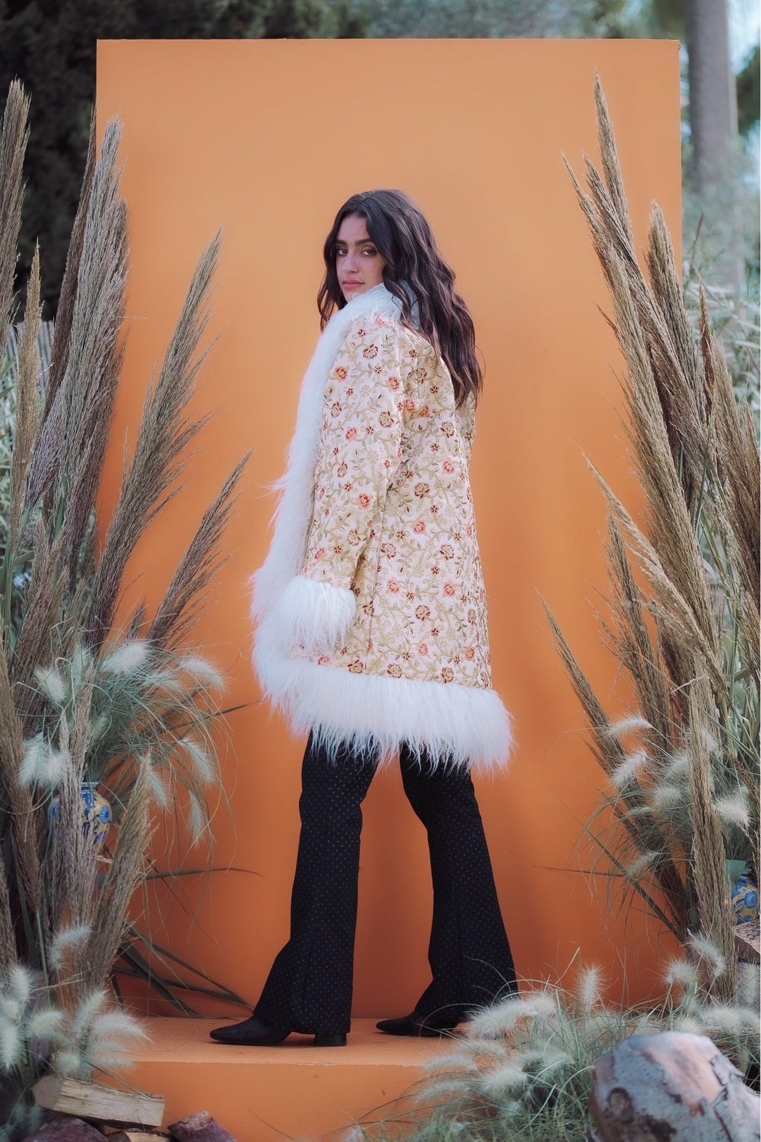 ROSA Cream Afghan Coat